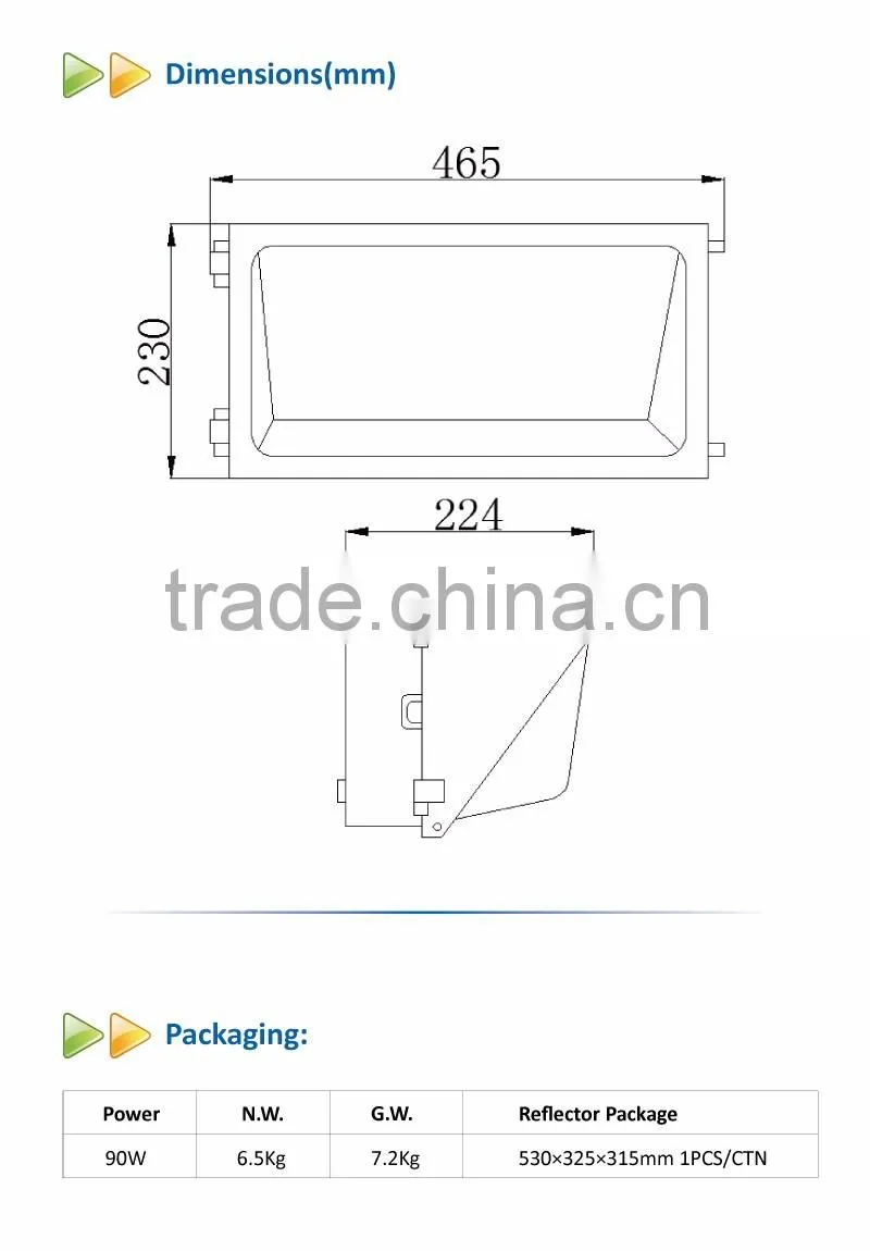 90W Face Down DLC Wall Pack Light