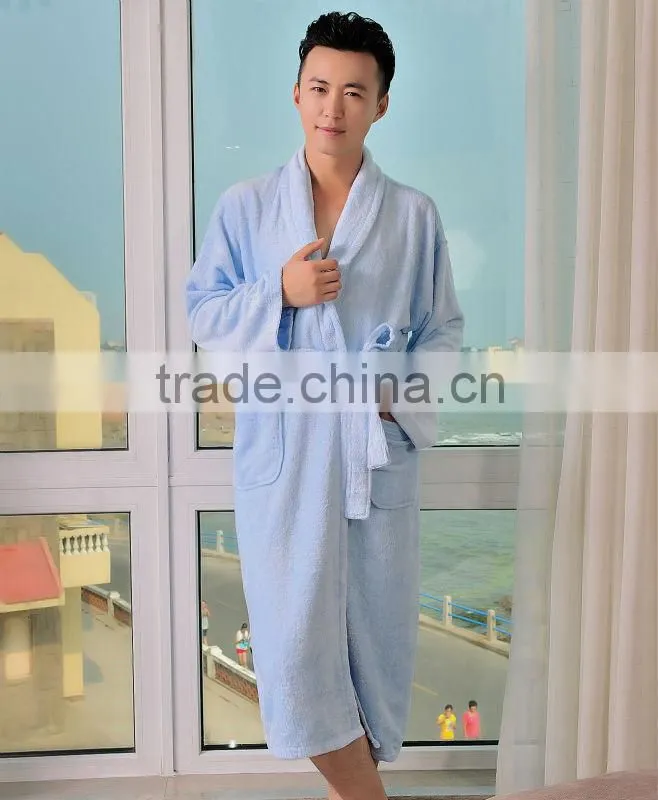 wholesale bamboo fiber mens nightgown made in China
