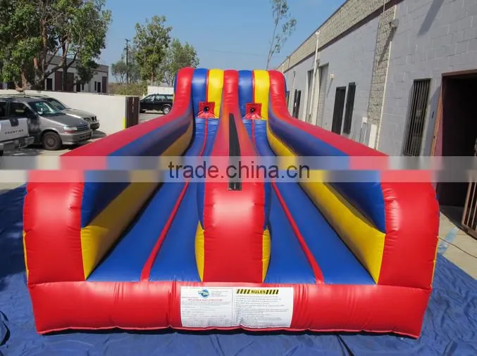 2016 Hot sale inflatable bungee run, inflatable bungee trampoline for bungee run