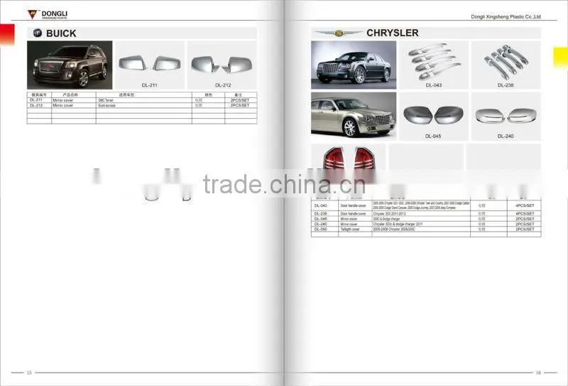 car mirror chrome cover for chrysler 300C parts