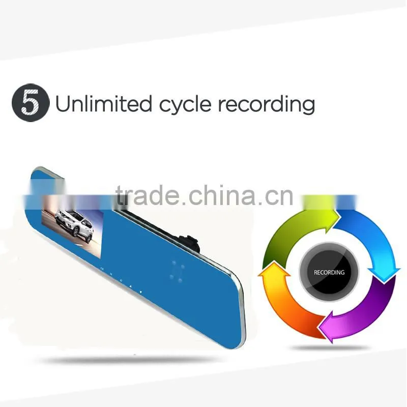 HD GPS tracking with three cameras car rearview camera