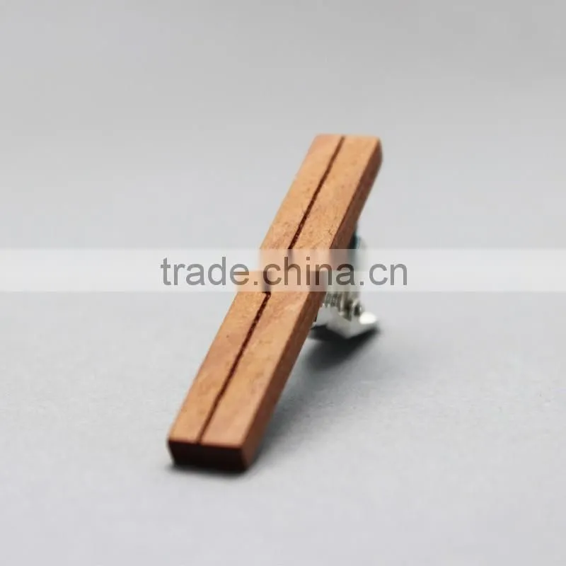 Fashion WOOD tie clip & mens tie bar & fashion tie pin TPW002