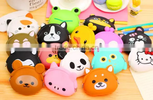 Promotion Gift Custom Logo Colorful Silicone Coin Purse Silicone Rubber Change Purse