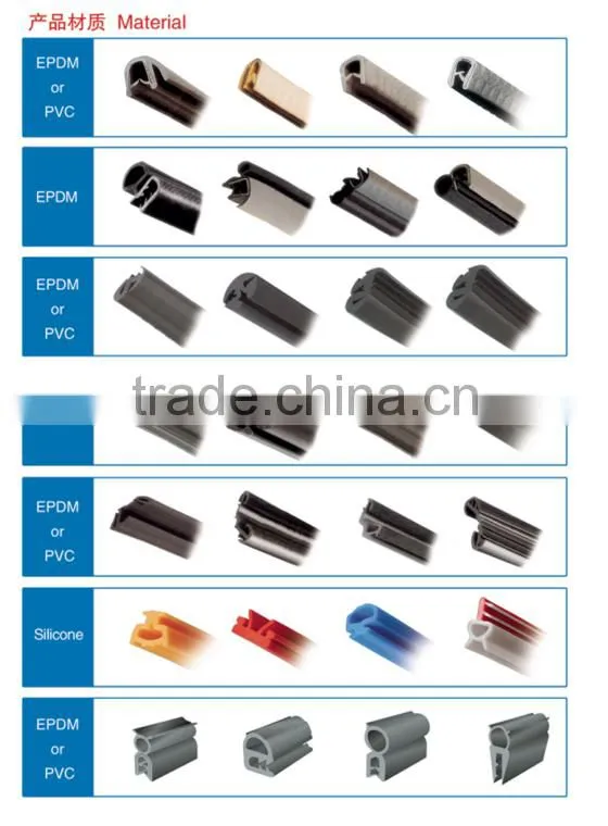 u shaped edge trims protective door window frame epdm car rubber seals