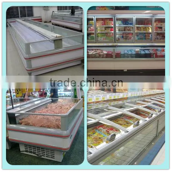 1.4m small size commercial supermarket display mini ice cream freezer