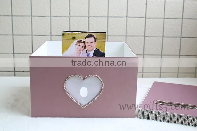 Luxury handmade wedding card holders with photo frame
