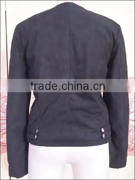 Latest girl and Women Winter Turn Down Collar Suede Leather Jacket