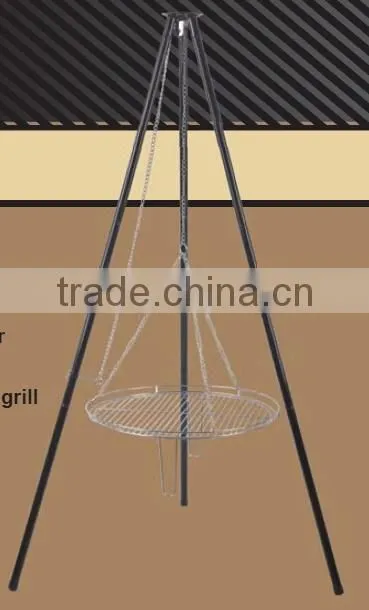 Tripod BBQ Grill, 21" tripod grill for camping