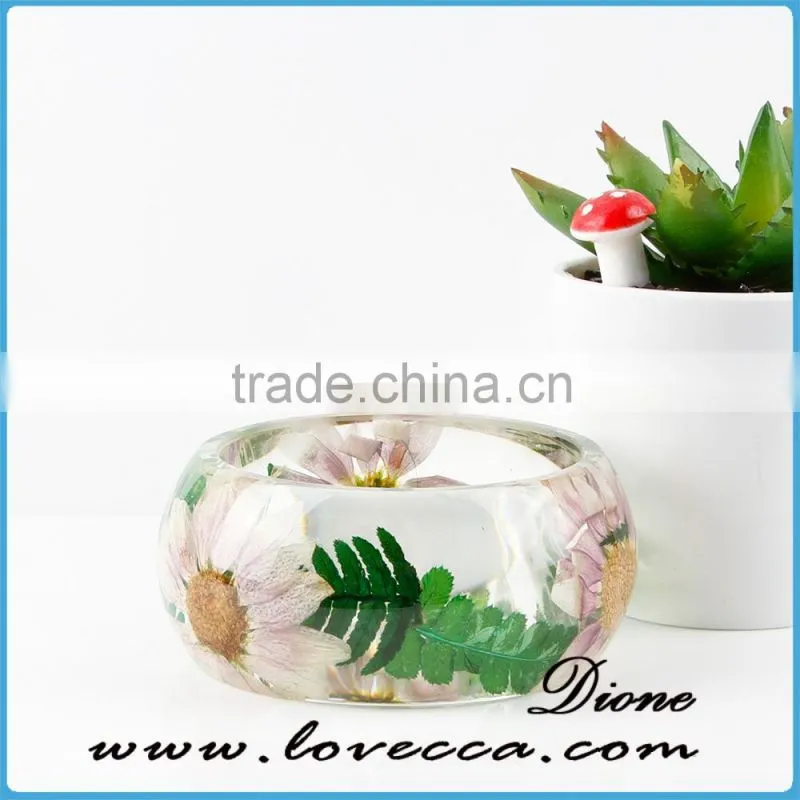 hand-made plant flower bangle new design Natural Real dry Flower bangle