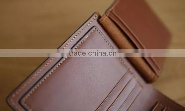 Boshiho Toy layer cowhide leather custom men's wallet