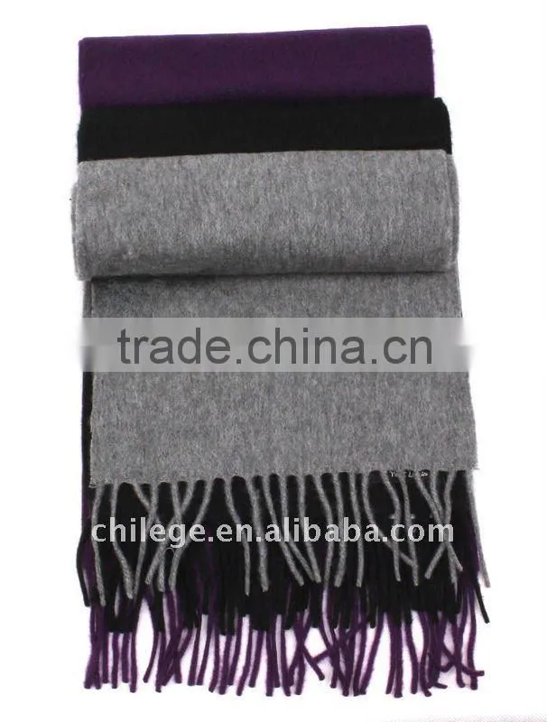 Man's Wool and Cashmere Plain solid Scarfs