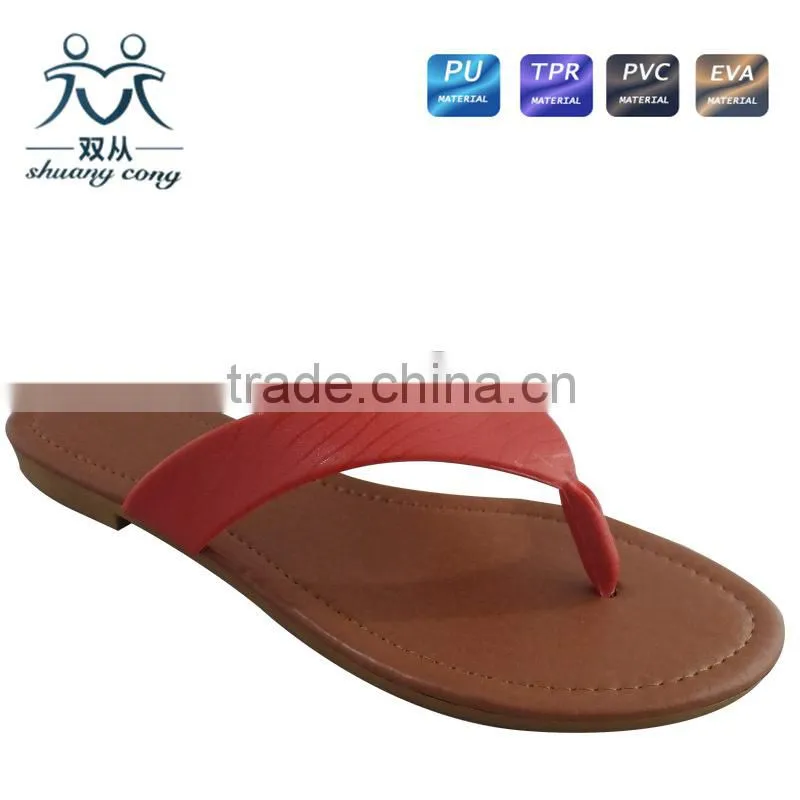2016 latest lady beach women shoe import flip flop slipper