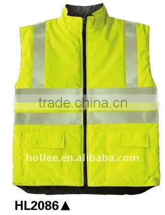 reversible working safety vest uniform