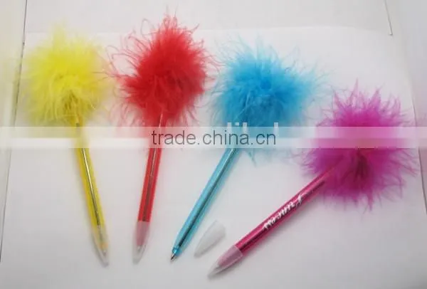promotional decorative feathers pen