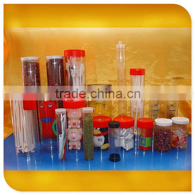 hot-sale transparent plastic cylinder box for chocolate packaging