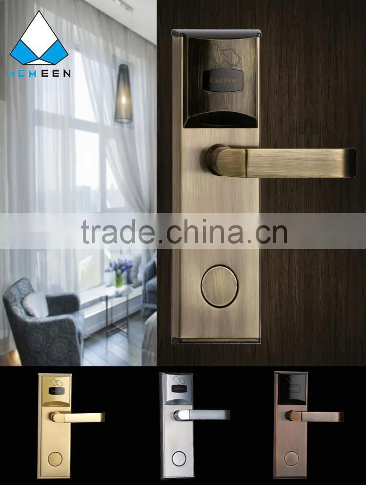 stainless steel hotel card door lock H-101