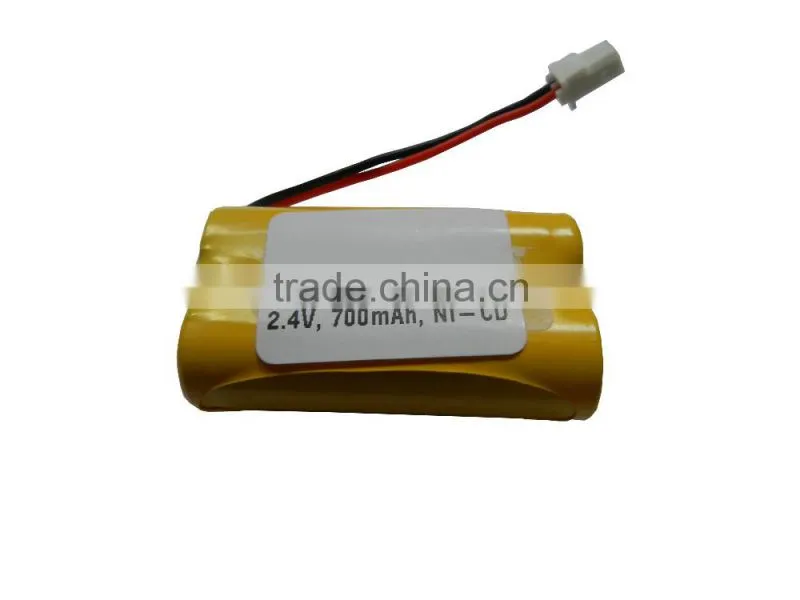 Factory Price Ni-cd AA 2.4V 700mAh Replacement Battery for Cordless Phone