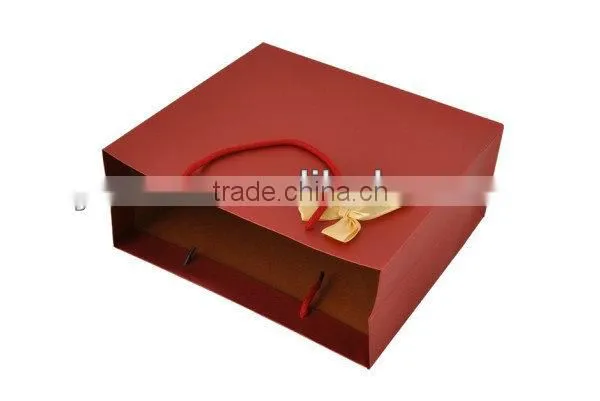 Yiwu wholesale red large paper shopping bags