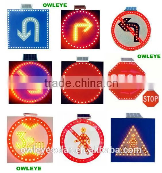 Solar LED Traffic Road Sign,solar traffic signal light