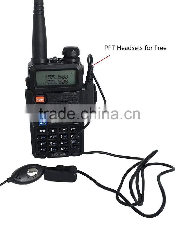 1.5" LCD 5W Dual Band Walkie Talkie With 1 LED Flashlight