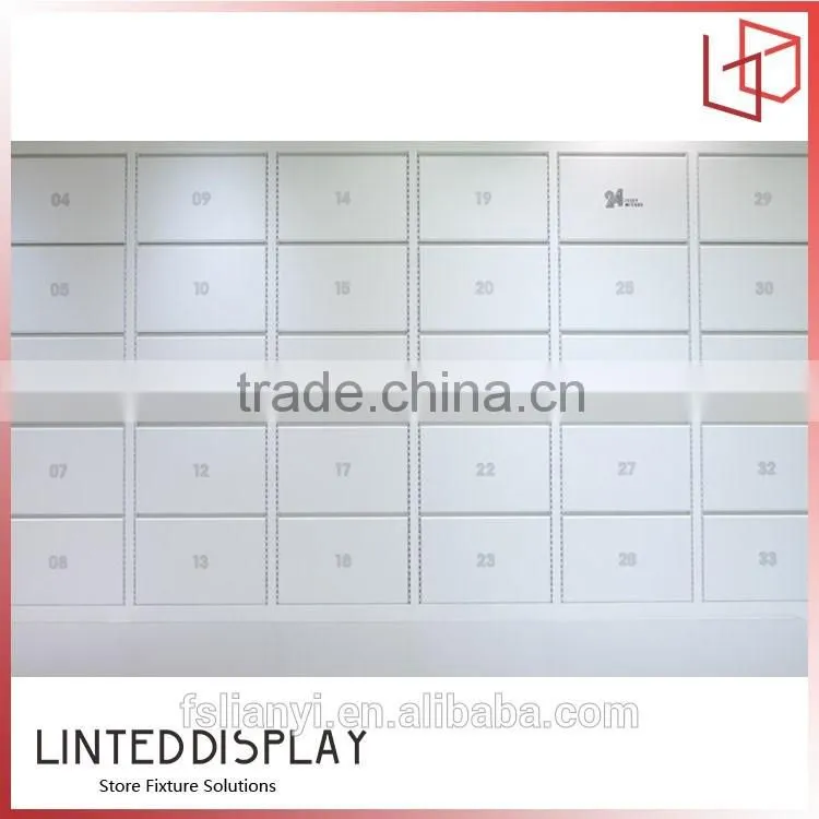 Modern style bag display cabinet kiosk for handbag store design