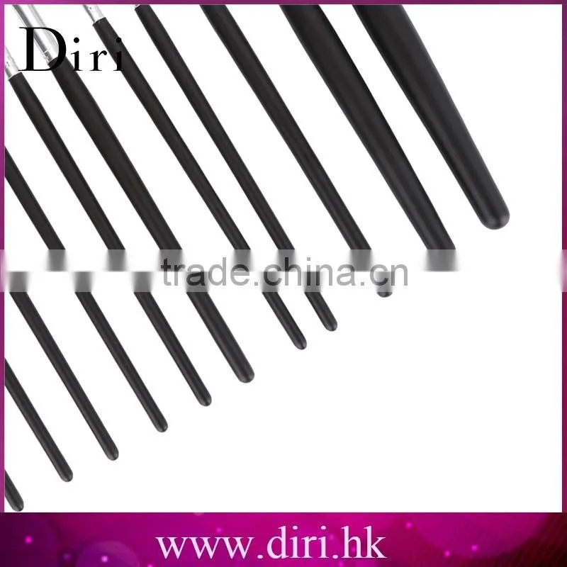 12pcs Make Up Brushes With Steel Handle Professional Makeup Powder Foundation Brushes with Black Storage Bag