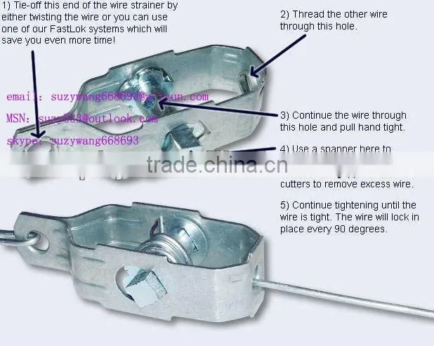 Fence Ratchet Strainer Tightener Tensioner For Wire