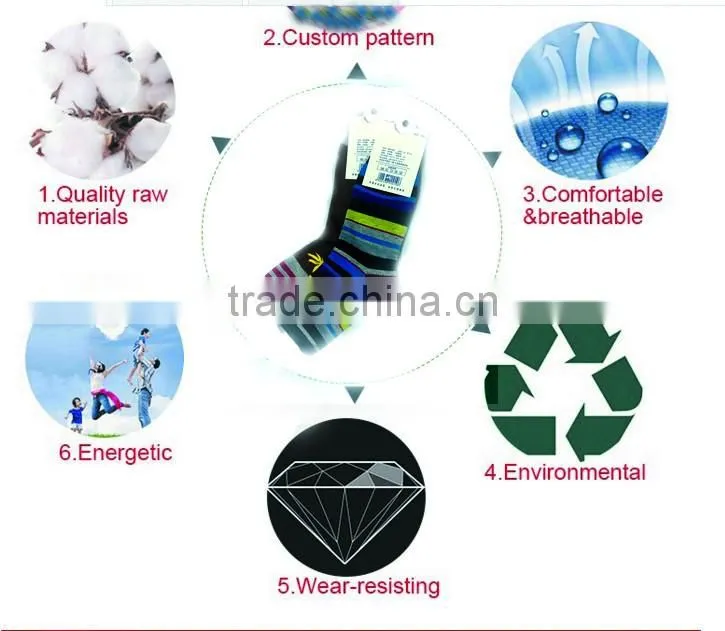 Men's Stripe Breathable Soft Cotton Casual Socks