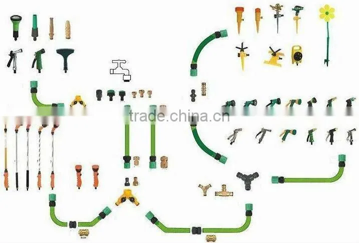 8- function plastic garden spray nozzle