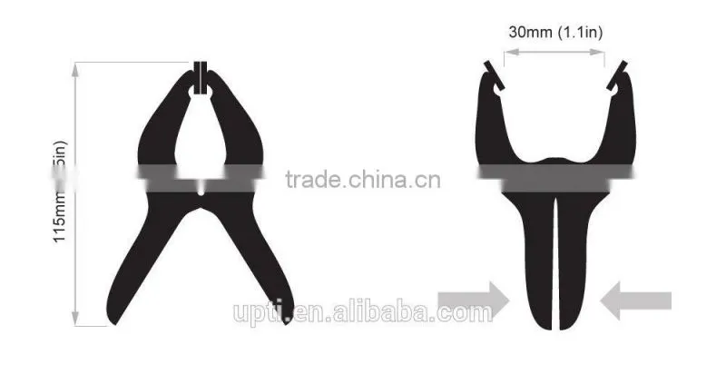 Taiwan Made High Quality DIY Tool 4" Flex-Jaw Heavy Duty Plastic Spring Clamp