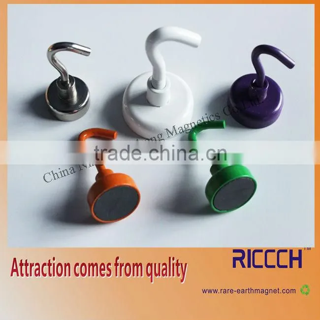ceramic pot magnet with hook