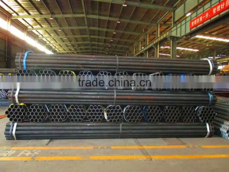 Black pipes ERW /Welded/ scaffolding pipes