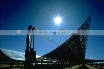 solar parabolic trough collector with tracking system