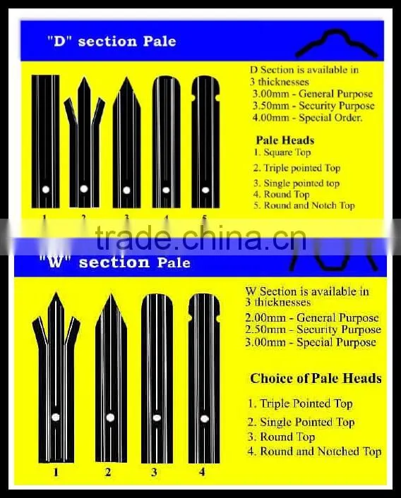 palisade fence with best quality
