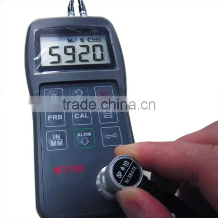 MITECH MT150 Ultrasonic Thickness Gauges with 4.5 digits LCD with EL back light 0.75~300mm