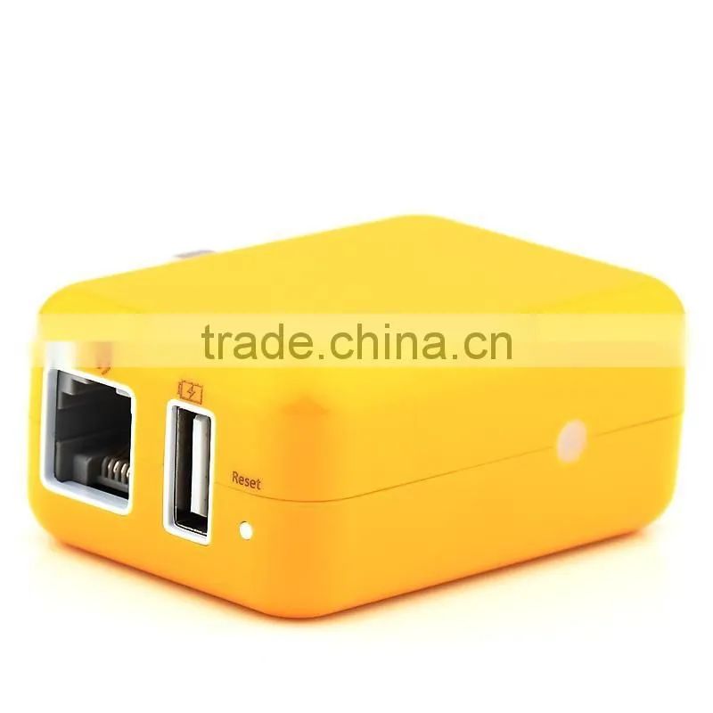 4 in 1 mini portable wireless repeater and wifi router with charge device storage function