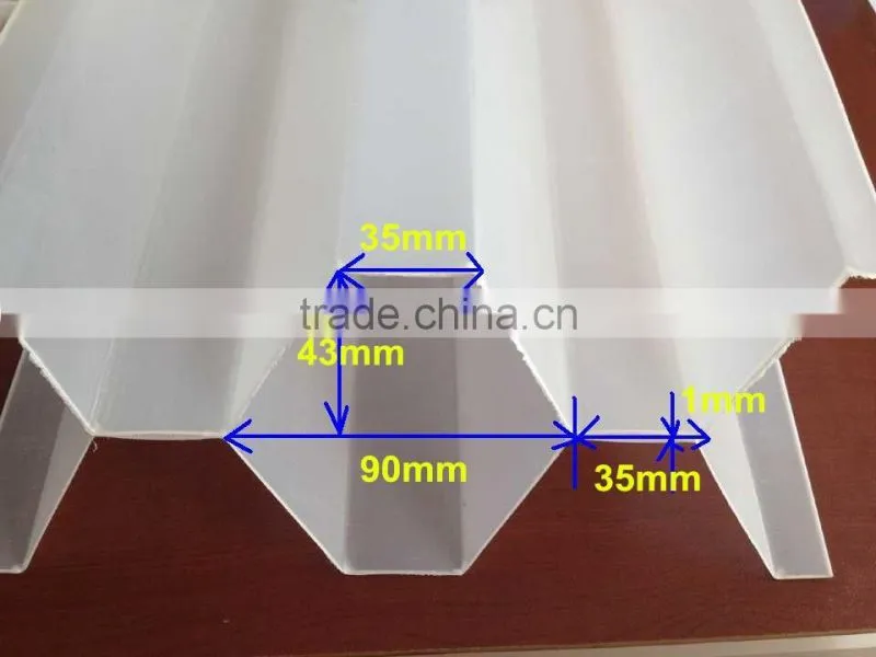 Chinease supplier Tube Settler for sewage treatment, Hexagonal honeycomb packing