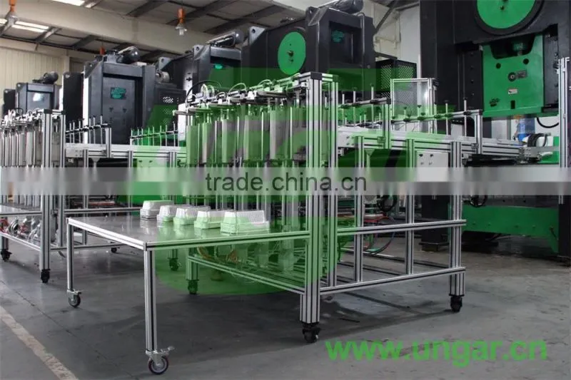 Ungar Productive Aluminum Foil Container Machine Automatic Stacker Multi Cavities Mould Collecting Machine (UNST-6010) 4-Lines