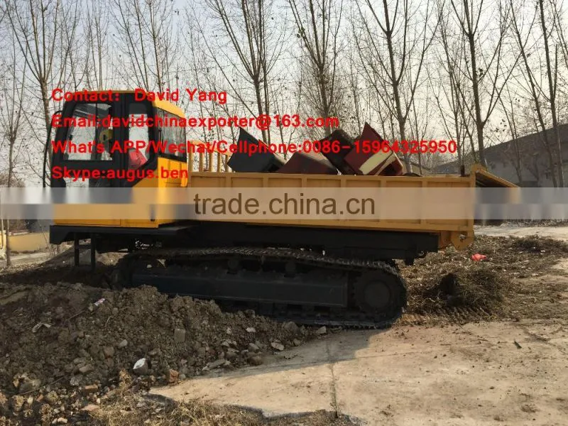 6 tons capacity crawler dumper for loading palm