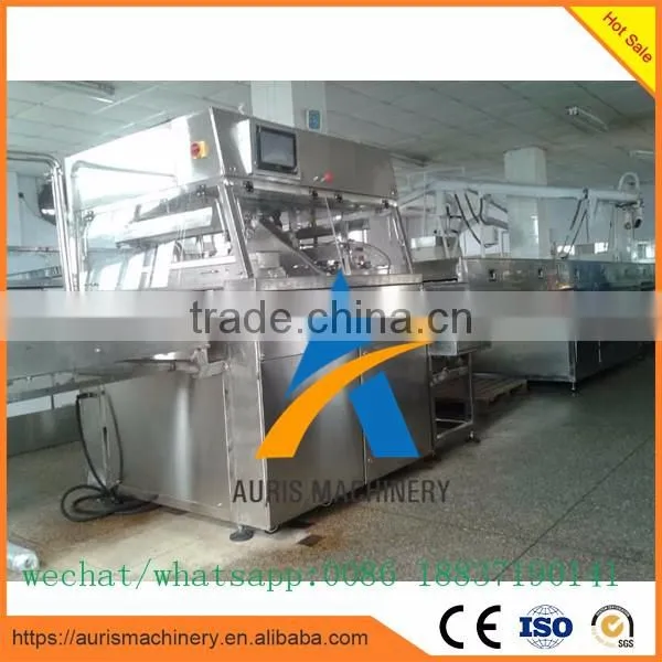 China supplier 400 mm chocolate enrobing machine cookies chocolate coating machine with 14 m cooling tunnel
