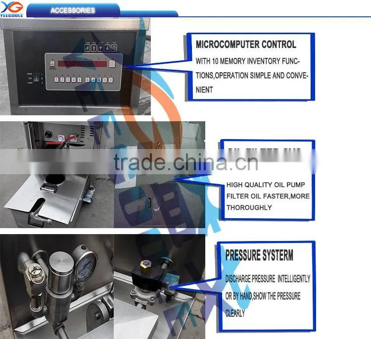 Commercial Restautant Continuous Frying Machine/Gas Fish Fryer/French Fries Fryer