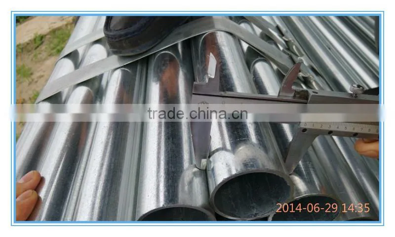 china supplier galvanized welded round steel pipe water pipes
