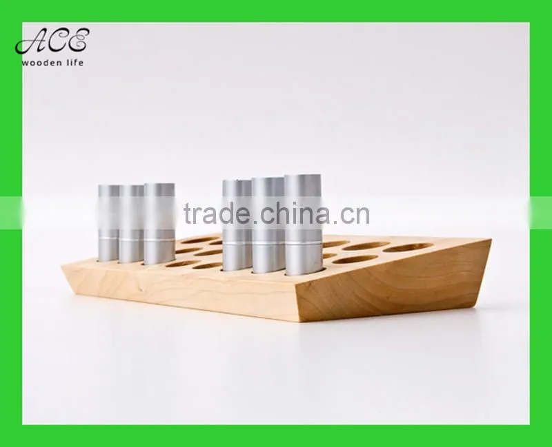 custom wooden lipstick holder