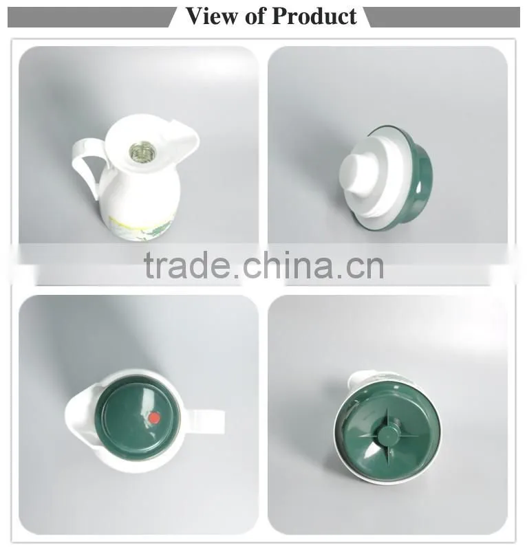 Competitive price 1.0L plastic tea pot with glass liner for sale