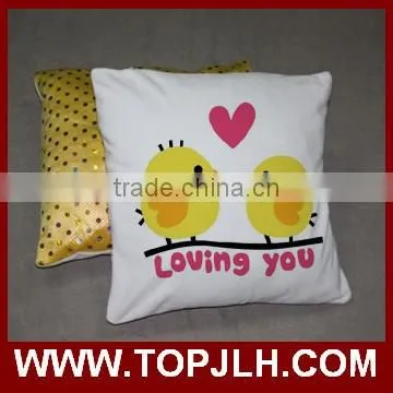2017 hot wholesale sublimation logo printed pillow covers
