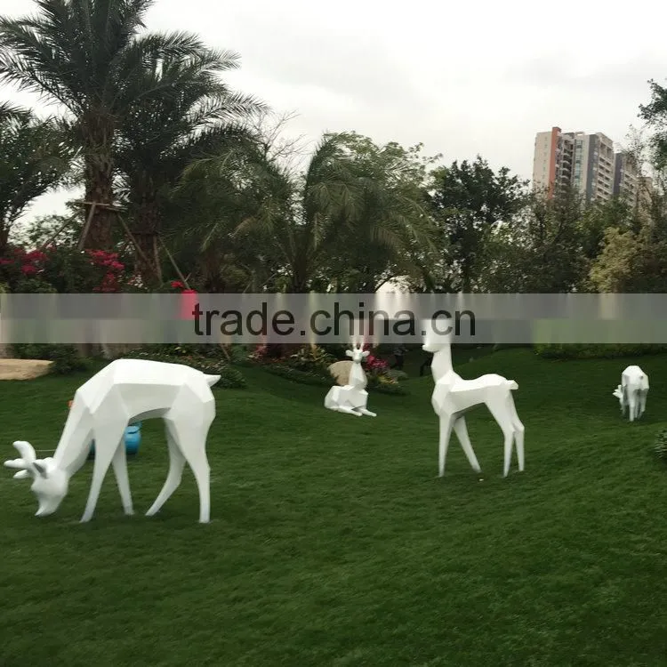 FRP garden reindeer sculpture