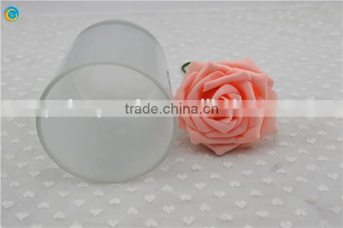 Frosted cylinder Glass Candle Holder