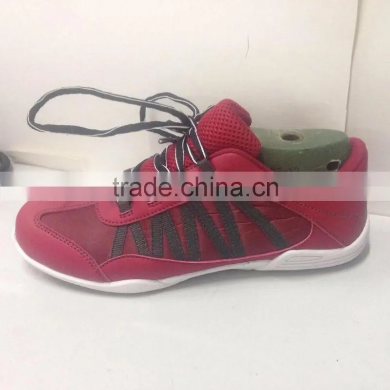 Girls white cheerleading dancing shoes pure colored cheer shoes performance Sport dance Shoes