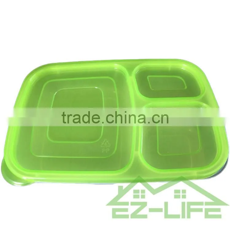 Best plastic disposable compartment cleakproof heap Plastic Lunch Box with lock