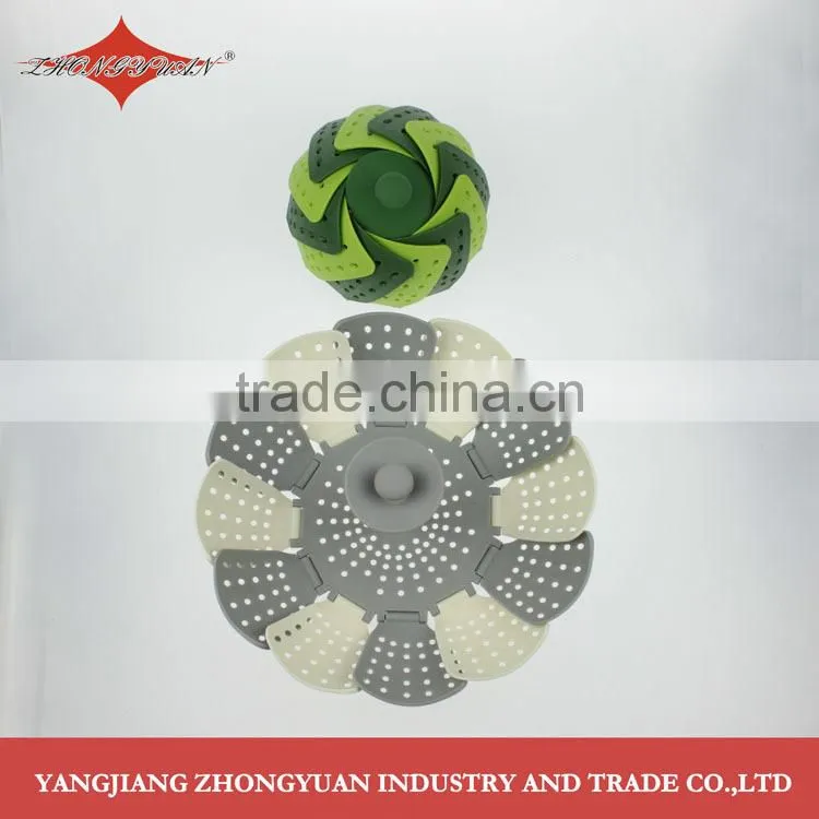 Plastic foldable and collapsible steamer good tools for steaming